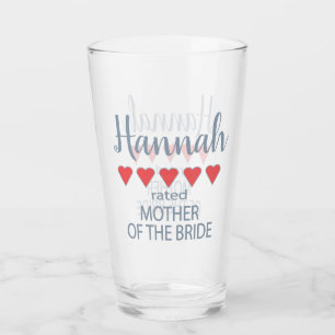 Bruids & Bruiloft 5 Hart Moeder van de Bruid Glas