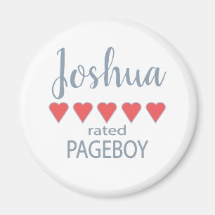 Bruids & Bruiloft 5 Hart Pageboy Magneet