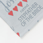Bruids & Bruiloft 5 Hart Stepfather van Bruid Fleece Deken (Hoek)