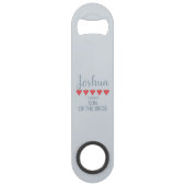 Bruids & Bruiloft 5 Hart Zoon van Bruid Speed Flessenopener (Voorkant)