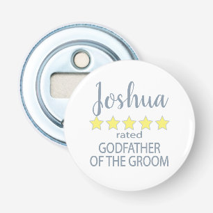 Bruids & Bruiloft 5 Sterren Godfather van de bruid Button Flesopener