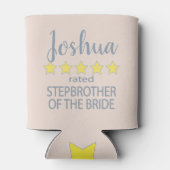 Bruids & Bruiloft 5 Sterren Stepbroer van Bruid Blikjeskoeler (Achterkant)