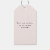 Bruids Brunch Illustraties Blush Dank u Cadeaulabel (Achterkant)