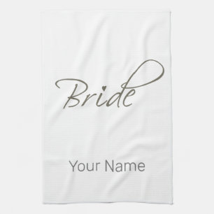 Bruids Cadeau Meisjesuitje en Trouwfeest Jonggezel Theedoek