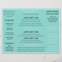 Bruids Co Bestemming Trouwfeest Evenement Schema Flyer