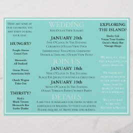 Bruids Co Bestemming Trouwfeest Evenement Schema Flyer