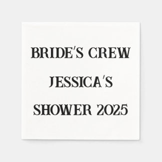 Bruid's Crew Aangepaste servetten - Vrijgezellenfe