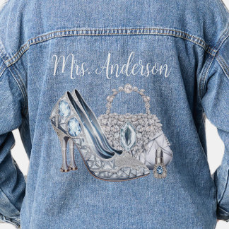 Bruids denim jas jacket