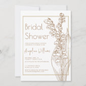 Bruids Douche Uitnodiging lelies van de vallei (Voorkant)