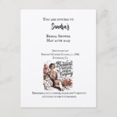 Bruids doucheuitnodiging Kaart stijl (Voorkant)