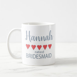 Bruids- en trouwpartij 5 Hart Bruidsmeisje Koffiemok