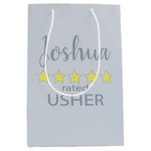 Bruids- en trouwstoet 5-sterren usher medium cadeauzakje