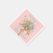 Bruids enorme boeket wilde bloemen bruids douche servet (Hoek)