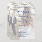 Bruids feest viering uitnodiging (Voorkant / Achterkant)