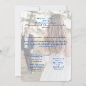 Bruids feest viering uitnodiging (Achterkant)