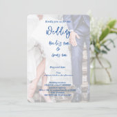 Bruids feest viering uitnodiging (Staand voorkant)