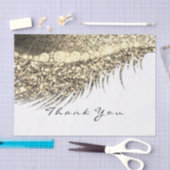 Bruids Gouden Glitter Dank u Ogen Metaal Wit Tissuepapier (Craft)