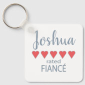 Bruids & Huwelijkspartij 5 Hartverloofde Sleutelhanger (Voorkant)