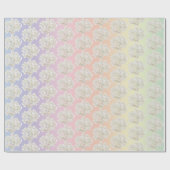 Bruids Hydrangea's in Zacht Regenboog Cadeaupapier (Vlak)