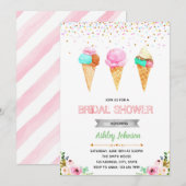 Bruids ijs uitnodiging (Voorkant / Achterkant)