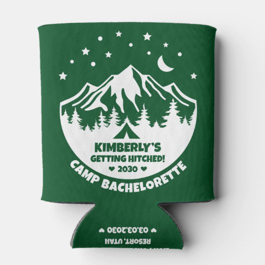 Bruids Kamp Bachelorette Feest Blikjeskoeler (Achterkant)