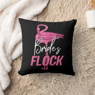 Bruids kudde, flamingo bruidsmeisje bruiloftsgroep kussen