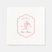 Bruids Laatste Rodeo Servet (Voorkant)