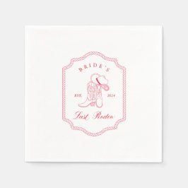 Bruids Laatste Rodeo Servet