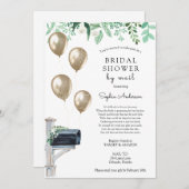 Bruids Lange Afstand Douche per Mail Kaart (Voorkant / Achterkant)