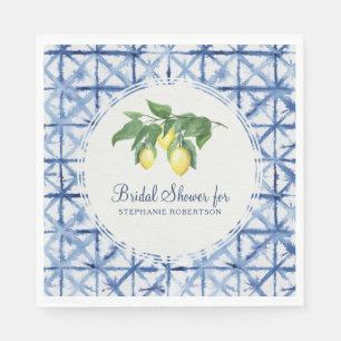 Bruids Luncheon Citrus Citrus Leaf Foliage Shibori Servet