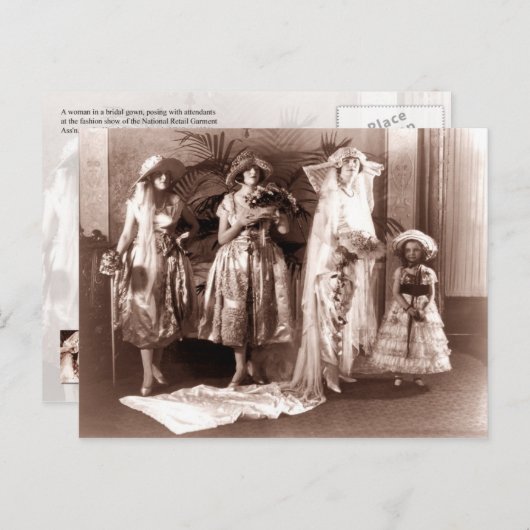  bruids Mode Briefkaart (Voorkant / Achterkant)