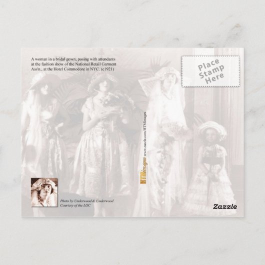  bruids Mode Briefkaart (Achterkant)