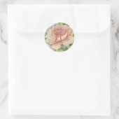 Bruids Monogram Sticker-Cust. Ronde Sticker (Tas)