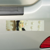 Bruids Parels Bumpersticker (Op auto)