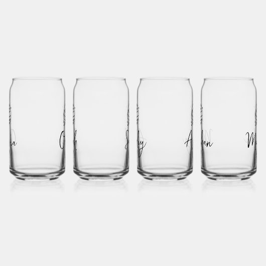 Bruids Party bruidsmeisje fancy disco bal monogram Blikvorm Glas (Links)