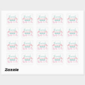 Bruids Party Custom Roze Flamingle Bruid Stickers (Vel)