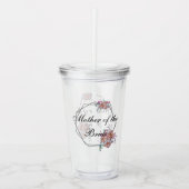 Bruids Party Gift Aanpassen Moeder van de bruid Acryl Drinkbeker (Voorkant)
