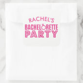 Bruids Party Roze Bachelorette Party Stickers (Tas)