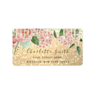 Bruids RSVP Bruiloft Drip Mint Groen Glitter Goud Etiket