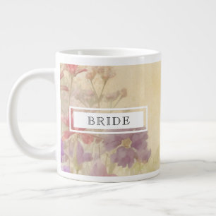 Bruid's sereen vintage bloem jumbo extra grote beker