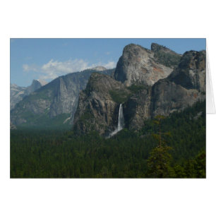 Bruids sluier waterval en Half Dome in Yosemite