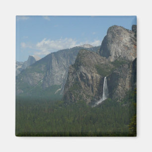 Bruids sluier waterval en Half Dome in Yosemite Magneet