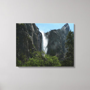 Bruids sluier waterval in Yosemite National Park Canvas Afdruk