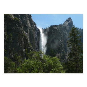 Bruids sluier waterval in Yosemite National Park Foto Afdruk