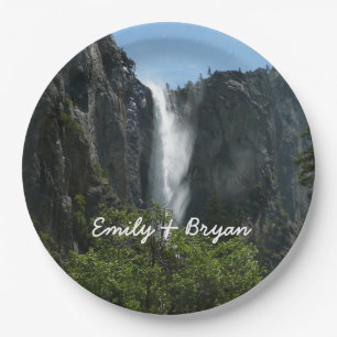Bruids sluier waterval in Yosemite National Park Papieren Bordje