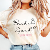 Bruids-squad T-shirt Coquette Strik Diamant