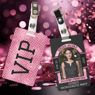 Bruids-Squad VIP-Fotobadge Afscheidsceremonie Brui Badge