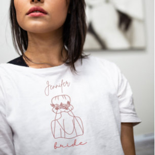 Bruids T-shirt voor vrijgezellenfeest