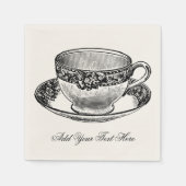 Bruids Tea Cup Servet (Voorkant)
