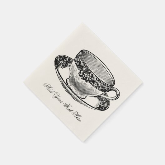 Bruids Tea Cup Servet (Hoek)